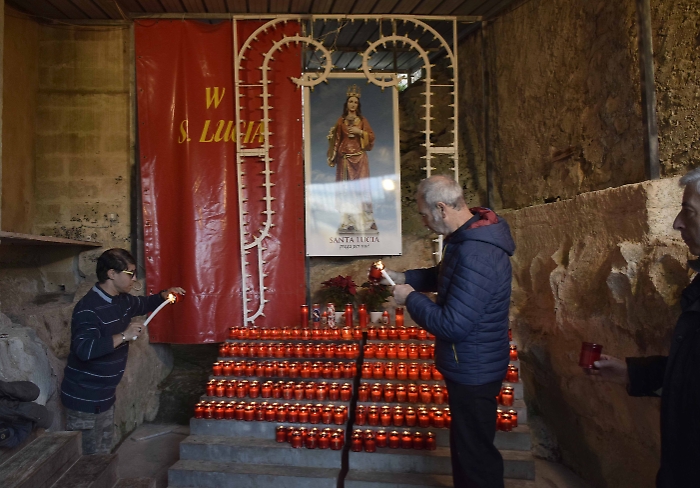 I ceri accesi in onore di Santa Lucia 2023