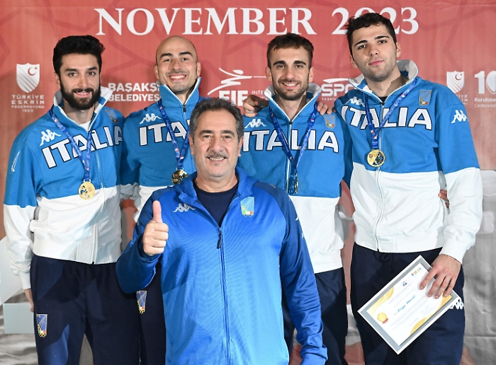 Istanbul-Fiorettisti azzurri sul podio e CT Cerioni