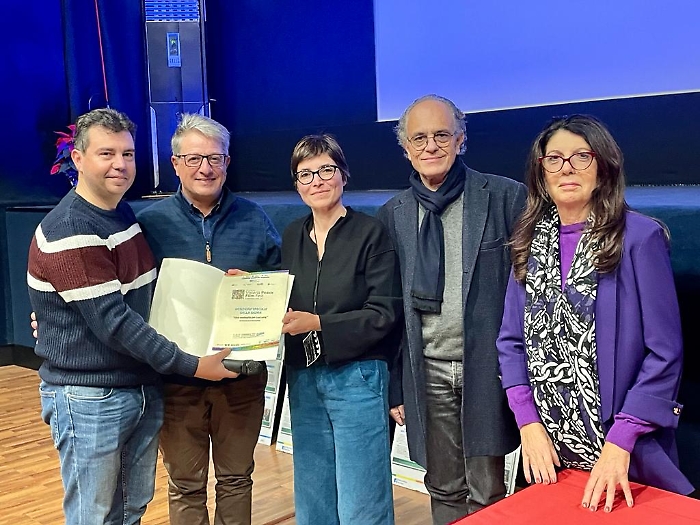 Un momento della premiazione