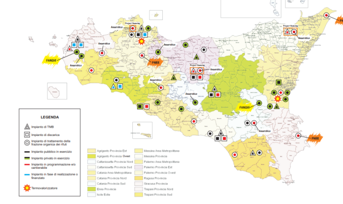 Mappa rifiuti, il nuovo Piano Regionale