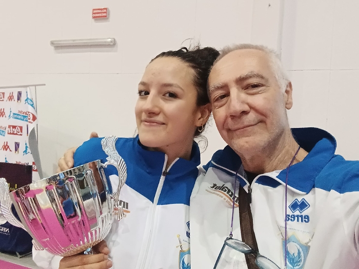 Aurora Maria Cristina e il maestro Mimmo Patti