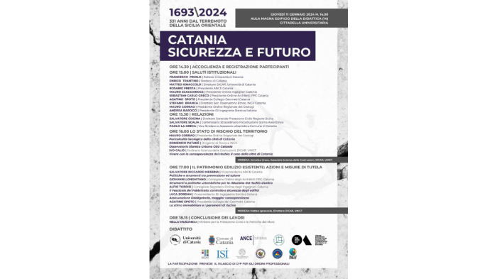 Convegno sisma 11 gennaio 2024