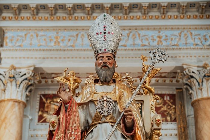 Il simulacro di San Biagio Patrono di Comiso