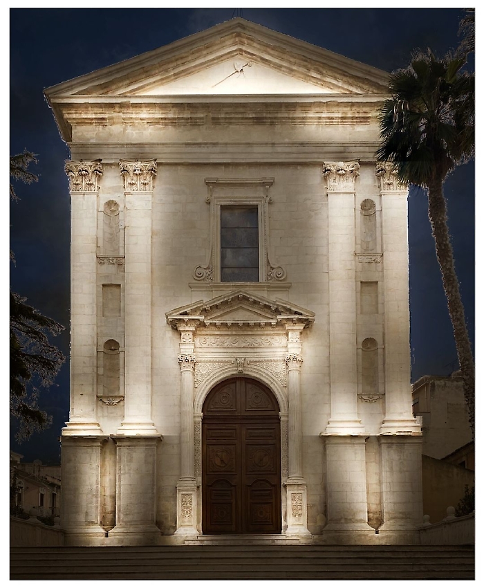 Illuminazione facciata San Biagio