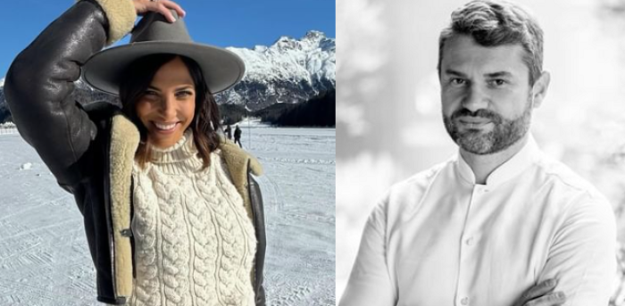 Roberta Morise e lo chef Enrico Bartolini