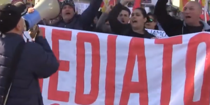 Protesta reddito di cittadinanza