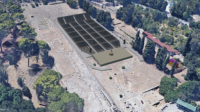 Area archeologica Siracusa, rendering teatro per concerti