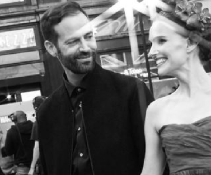 Natalie Portamn e l'ex marito Benjamin Millepied