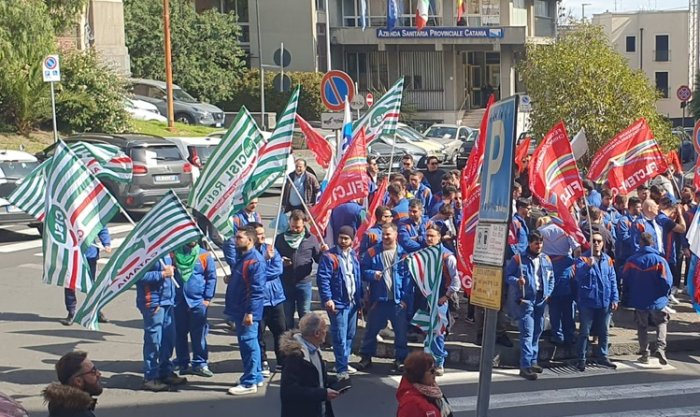 Protesta Enel a Catania