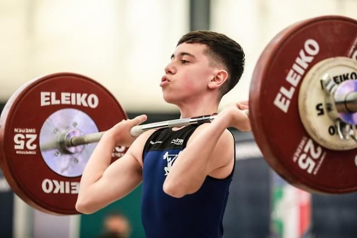 Salvatore Samuel Cocuzza (Catania Pesistica Olimpica) in azione