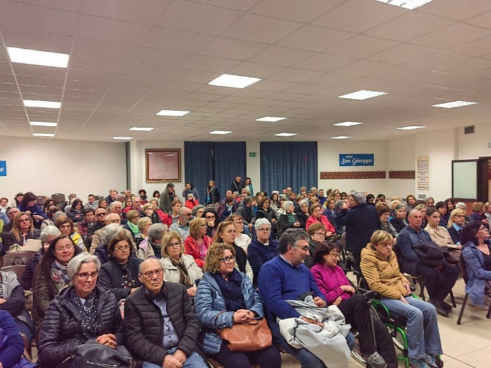 I partecipanti alla proiezione di ieri sera