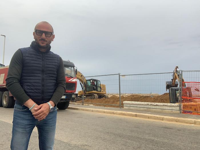 L'assessore Nicastro durante il sopralluogo