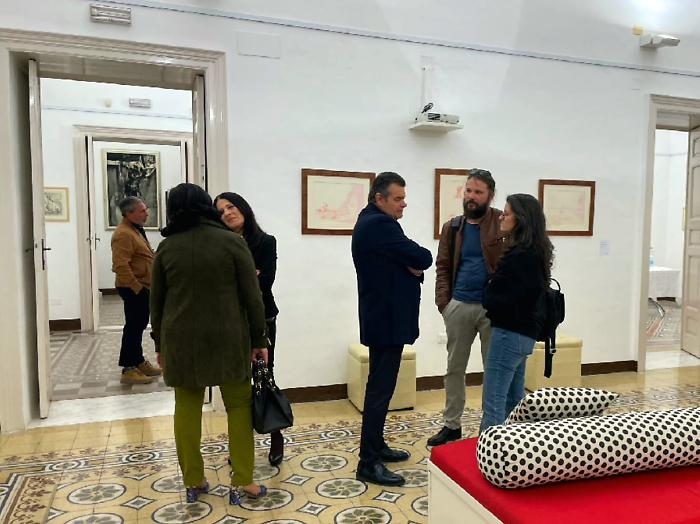 Un momento del vernissage