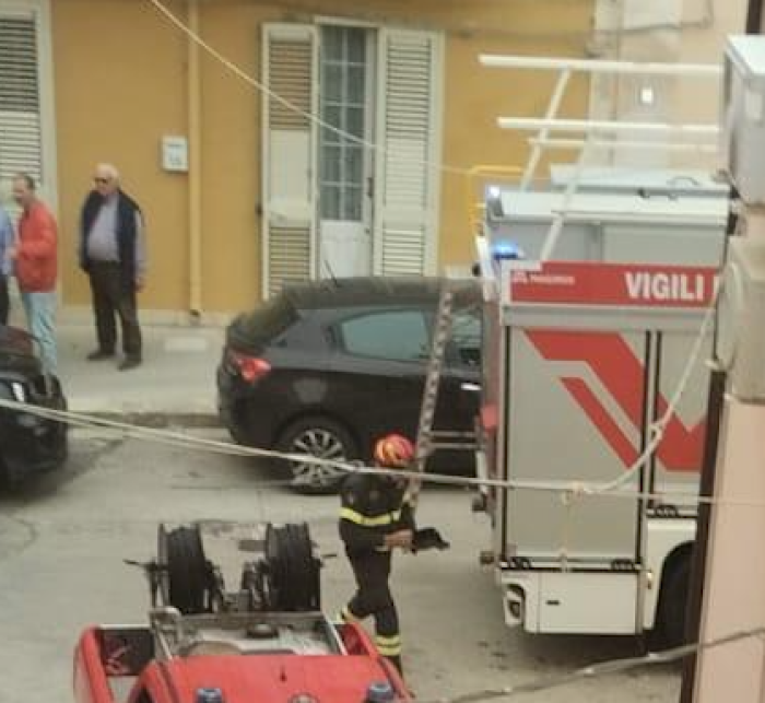 Vigili del fuoco a Ispica