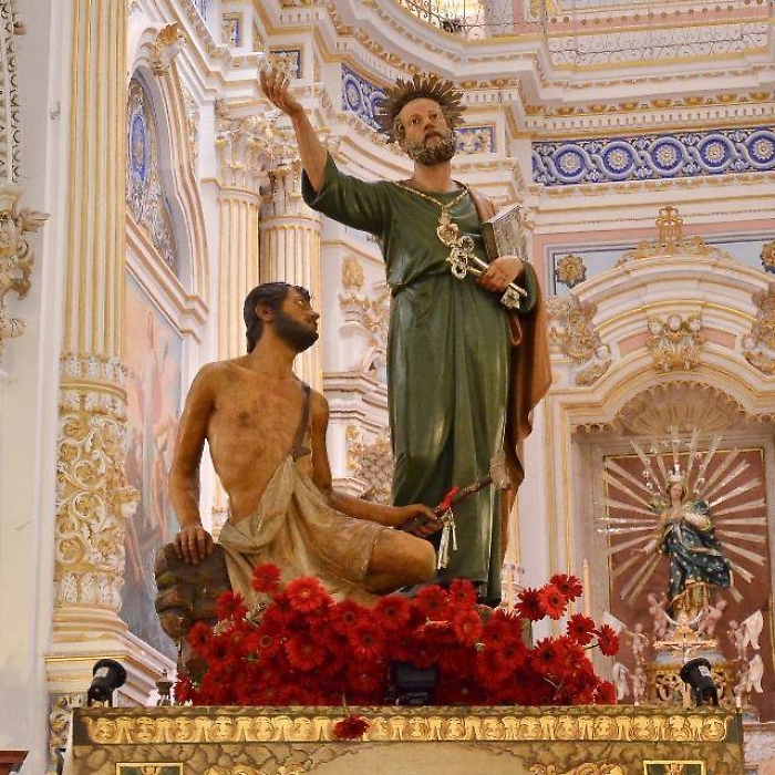 Il simulacro di San Pietro apostolo a Modica