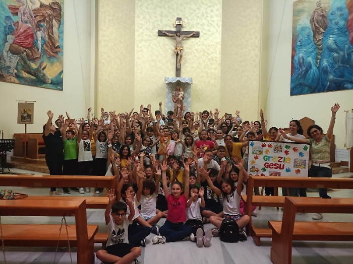 La festa di chiusura dell'anno catechistico