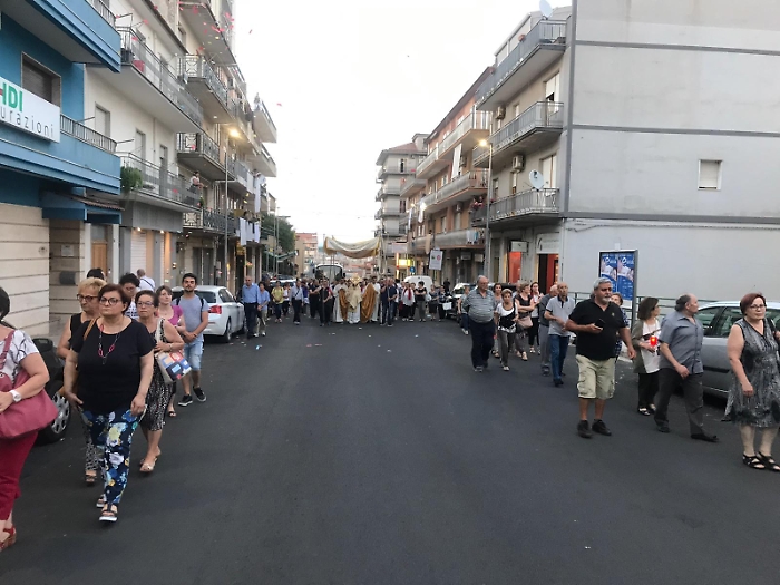 La processione eucaristica in una delle precedenti edizioni