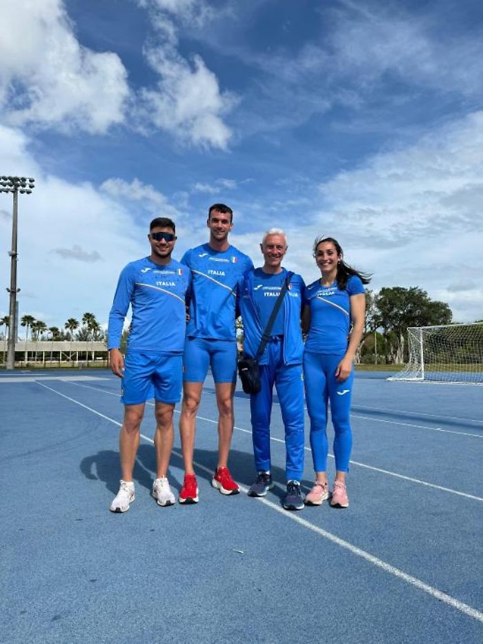 Matteo Melluzzo, Riccardo Meli, il prof. Filippo Di Mulo e Alice Mangione negli Stati Uniti