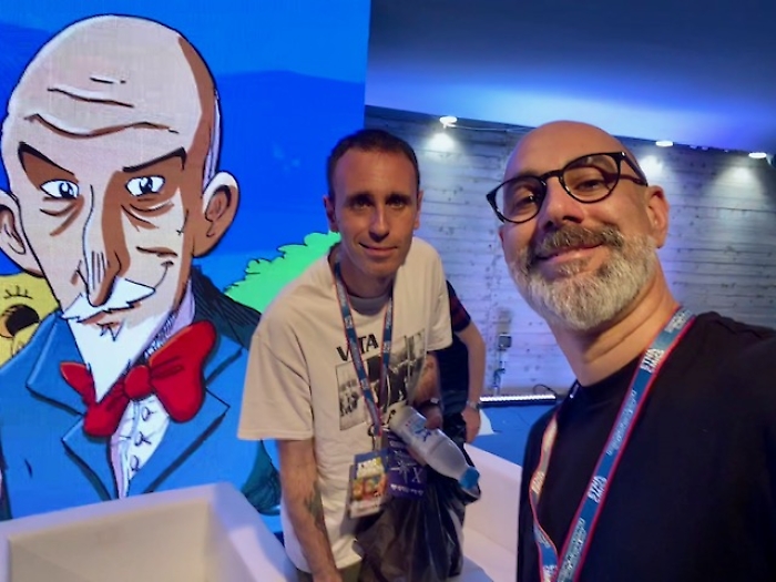 da sinistra Zerocalcare con Turi Papale