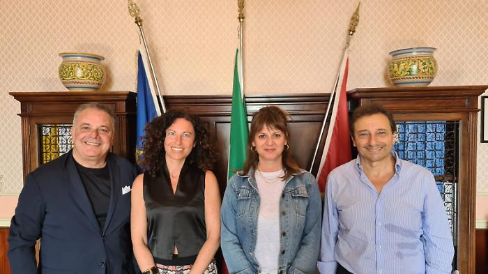 da sx, Giuseppe Capodieci, Valeria Ciotta, Valeria Pizzimenti, Giuseppe Bellavia