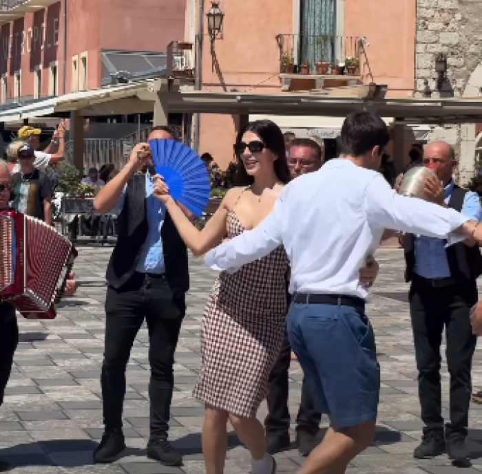 Giulia Salemi e Pierpaolo Petrelli a Taormina
