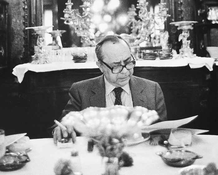 Lo scrittore Leonardo Sciascia