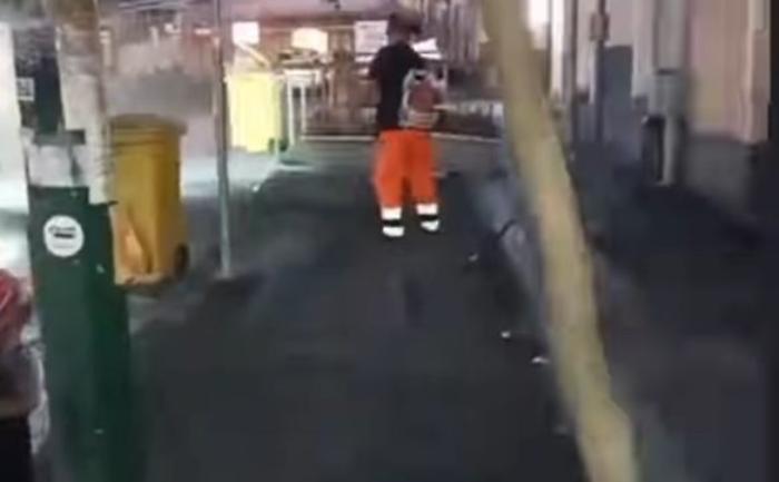 Pulizia cenere a Catania