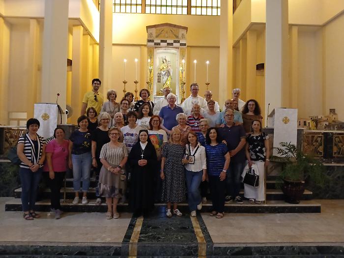 La comunità di San Francesco d'Assisi in visita al santuario del Carmine