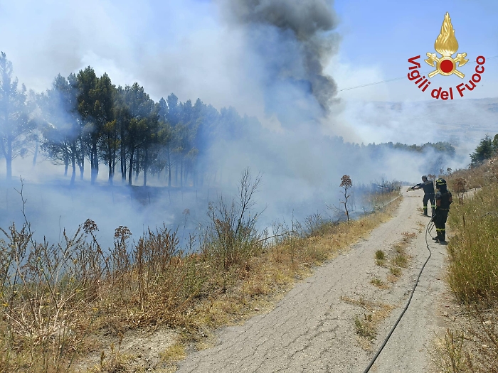 Piazza Armerina incendio