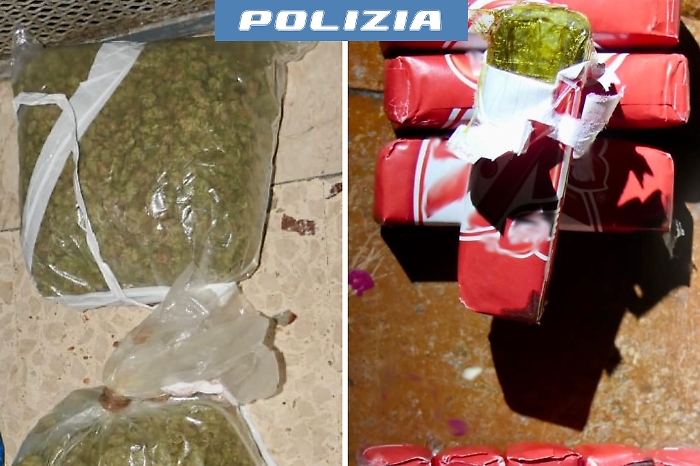 RINVENUTA E SEQUESTRATA SOSTANZA STUPEFACENTE A CARICO D'IGNOTI DALLA POLIZIA DI STATO