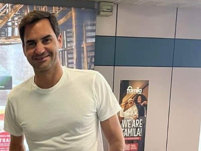 Roger Federer aeroporto Palermo