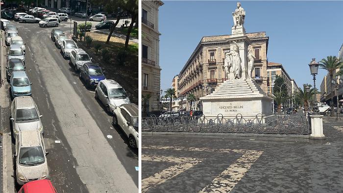 cenere vulcanica a Catania