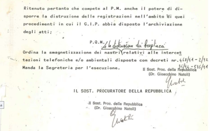 documento natoli caltanissetta stragi