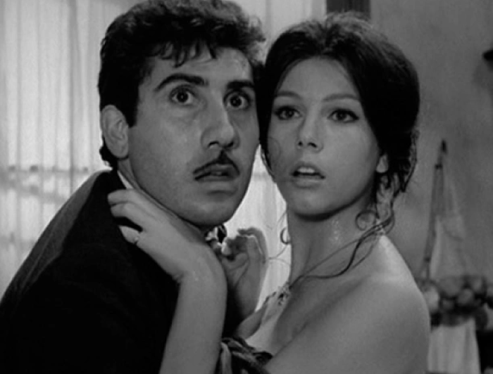 Aldo Puglisi con Stefania Sandrelli in "Sedotta e abbandonata"