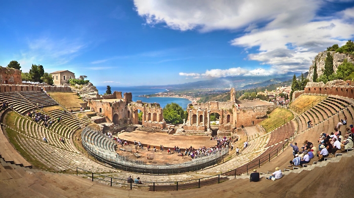 Griechisches Theater in Taormina, Sizilien