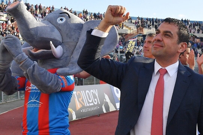 Il patron del Catania Calcio Ross Pelligra