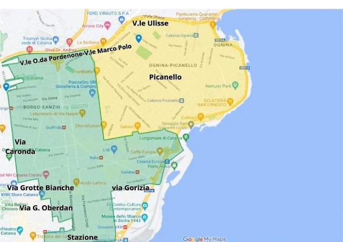 Catania 14 agosto rifiuti orari