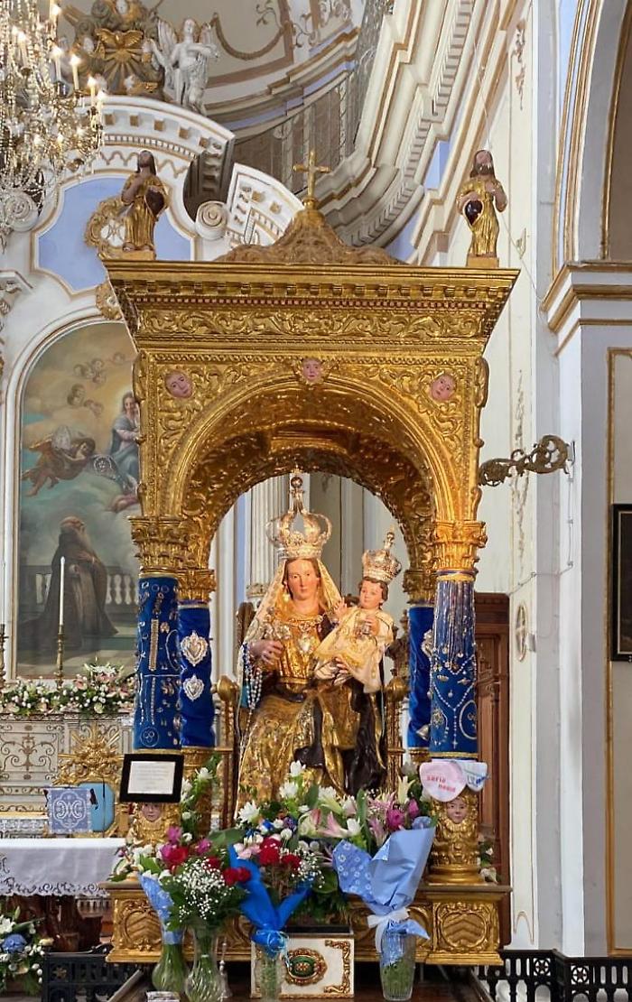 Il simulacro della Madonna della neve 2024