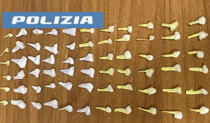 TROVATO CON 69 DOSI DI COCAINA, ARRESTATO 19ENNE