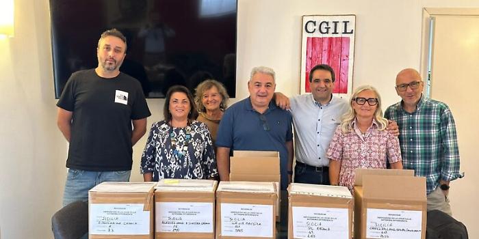 Cgil Catania raccolte firme referendum