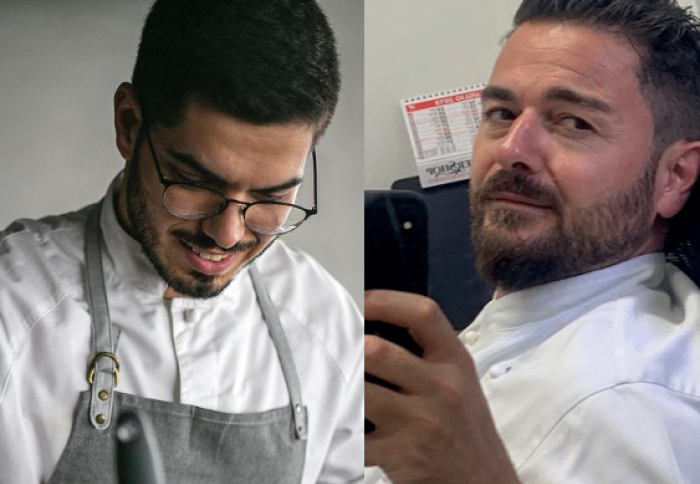 da sinistra gli chef Diogo Costa e Agostino D'Angelo