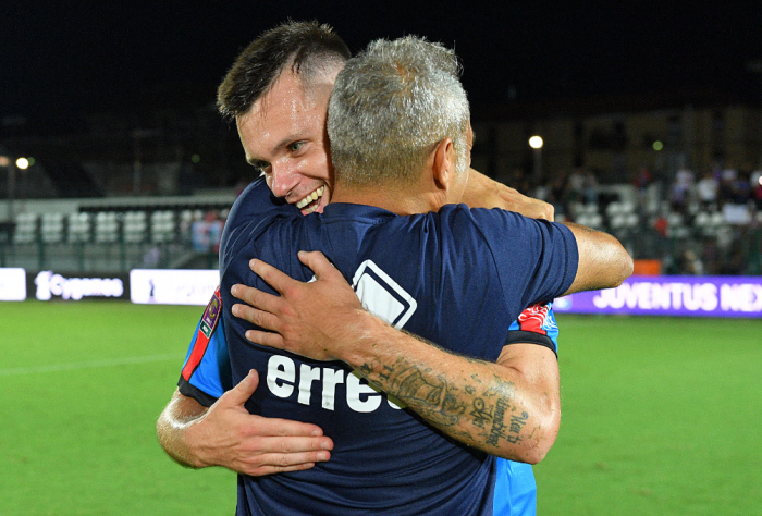 Quaini e il tecnico Toscano