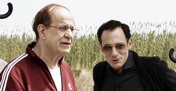 toni servillo ed elio germano sul set del film su matteo messina denaro