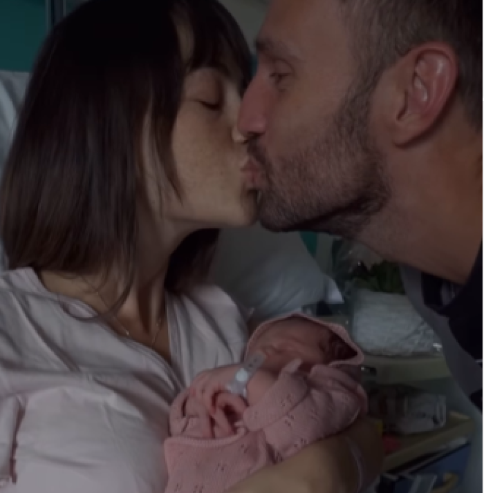 Rosalinda Cannavò e Andrea Zenga con la piccola Camilla