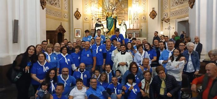 I componenti del comitato al rientro della processione 2024