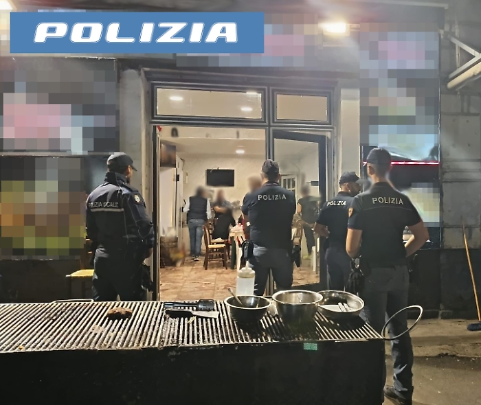 VIA PLEBISCIO, L&rsquo;AZIONE DELLA TASK FORCE COORDINATA DALLA POLIZIA DI STATO SCOPERTO UN RISTORANTE ABUSIVO, VIOLAZIONI E SANZIONI