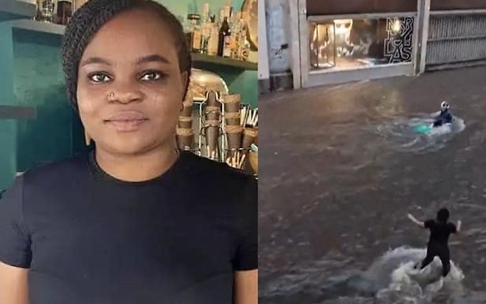 Angela Isaac e il salvataggio in via Etnea