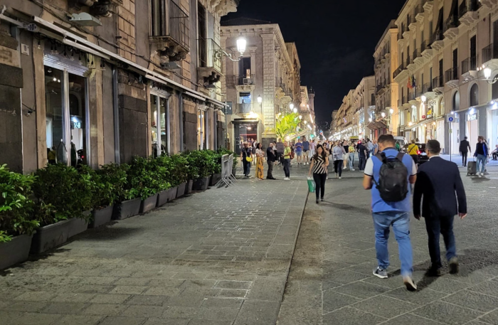 Centro storico senza dehors a Catania
