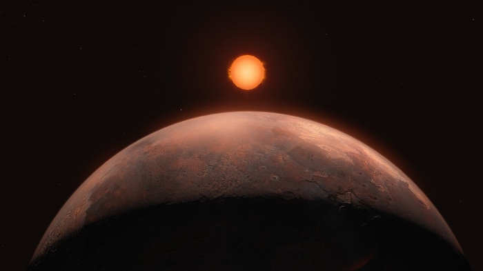 Artist&rsquo;s impression of a sub-Earth-mass planet orbiting Barnar