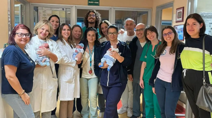 I tre gemelli nati a Messina